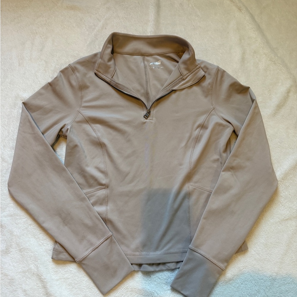 Tan Half Zip Pullover